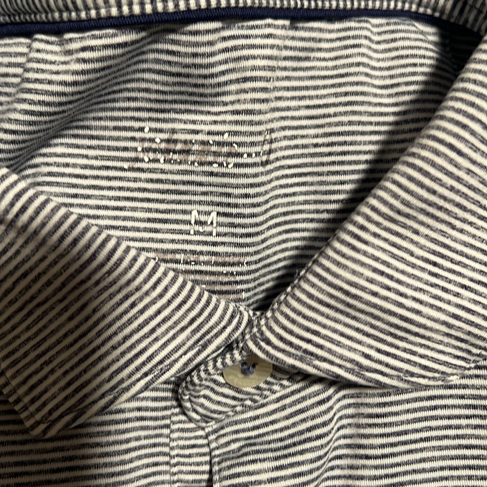 Columbia University Jubilee Charcoal Stripe Stretch Jersey Polo - Picture 6 of 9